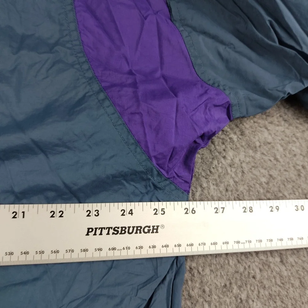 VTG Nike Windbreaker Jacket Youth 14-16 Teal Purple Hooded 90s Y2K